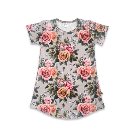 Kids’ Bamboo Winslow Dress | Terracotta Rib-1