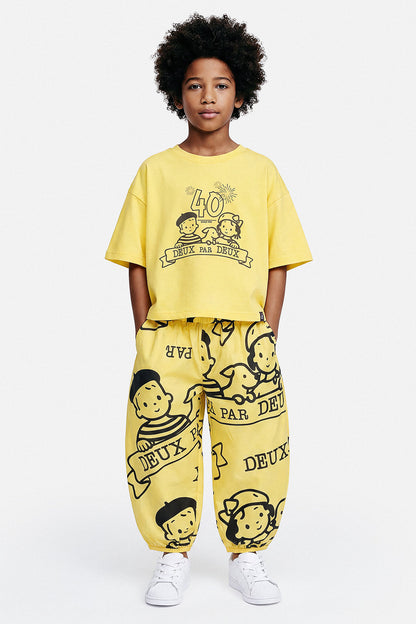 40Th Anniversary Graphic T-Shirt Honey Yellow-1