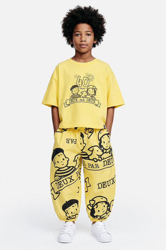 40Th Anniversary Graphic T-Shirt Honey Yellow-1