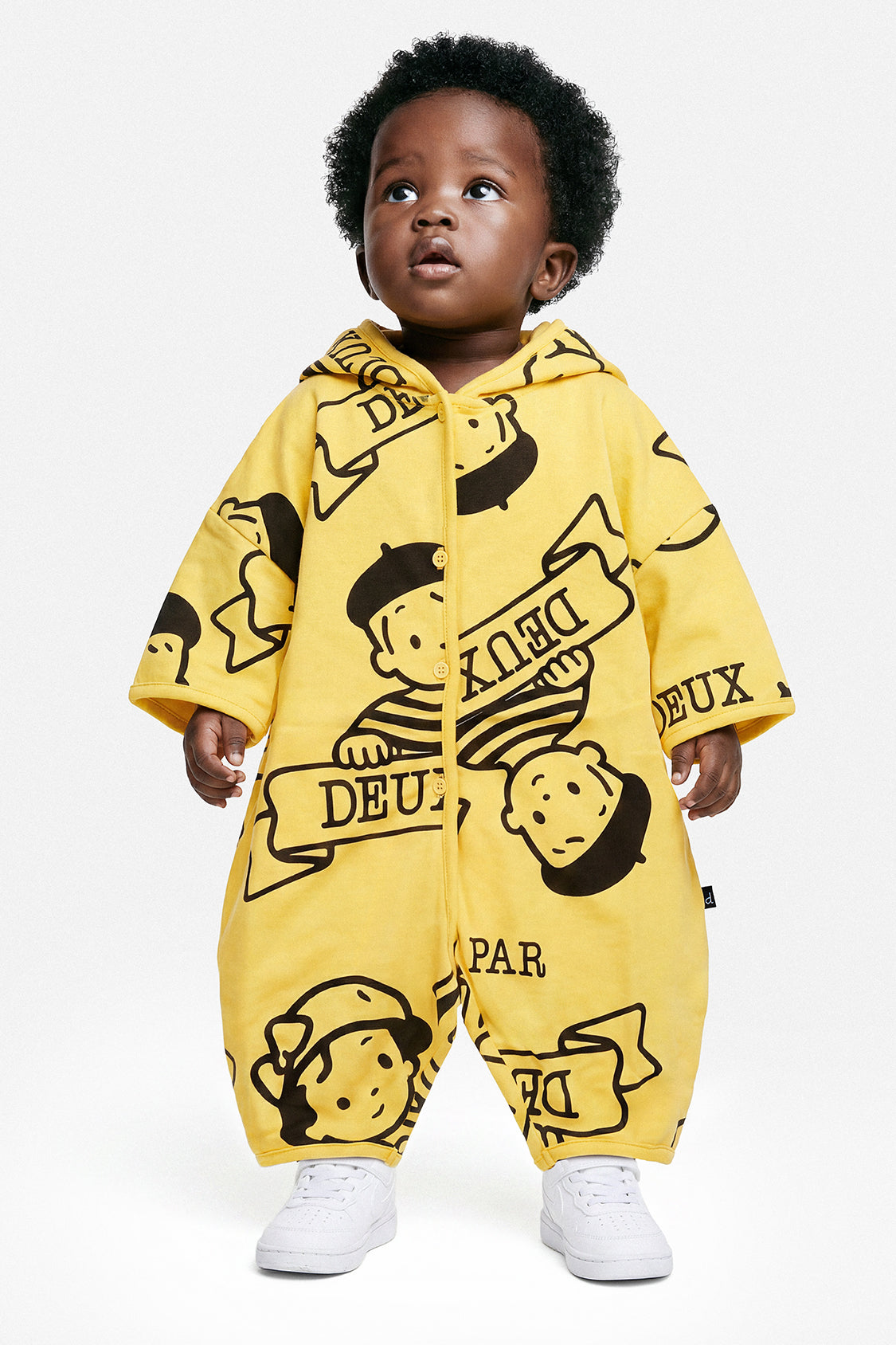 40Th Anniversary Printed Jersey One-Piece Honey Yellow-1