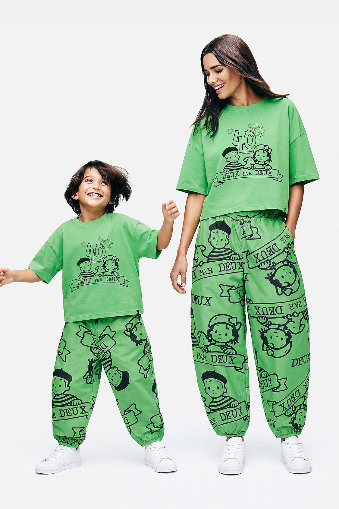 40th Anniversary Adult Printed Poplin Pant Green-1