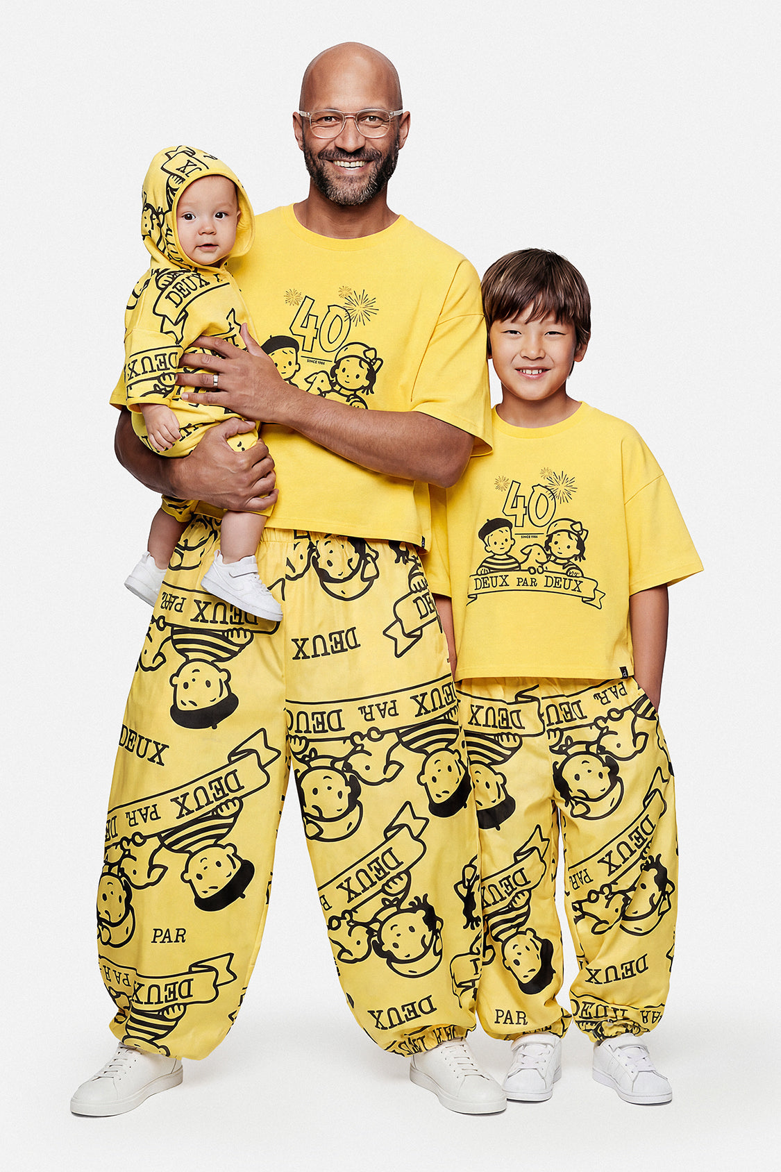 40th Anniversary Adult Printed Poplin Pant Honey Yellow-1
