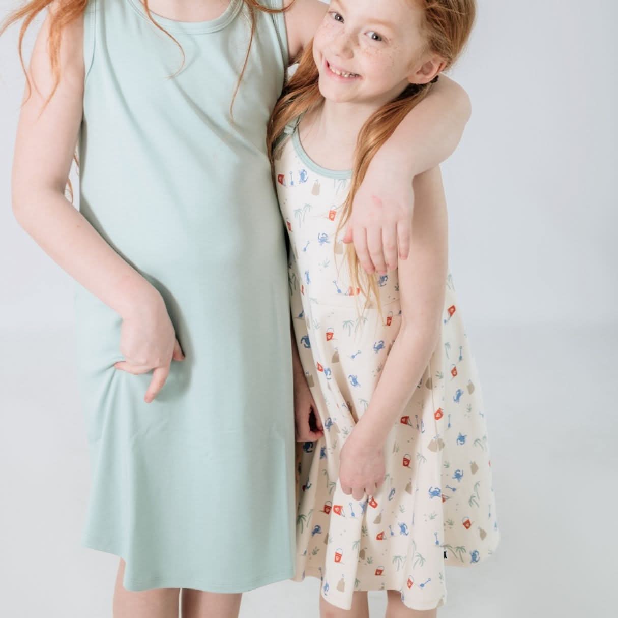 Kids' Bamboo Bow Strap Dress | Digging It-3
