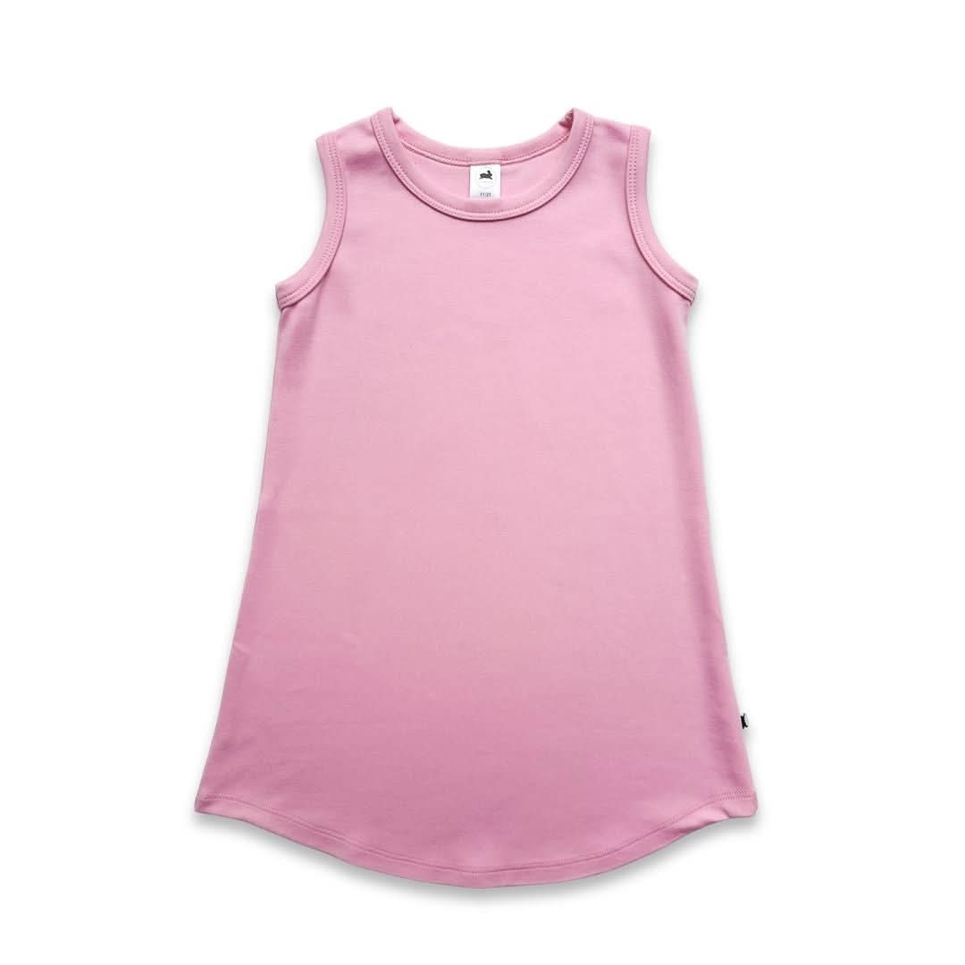 Youth Bamboo Tank Shift Dress | Taffy Pink-1