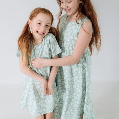 Youth Bamboo Square Neck Midi Dress | Coastal Keepsakes-1