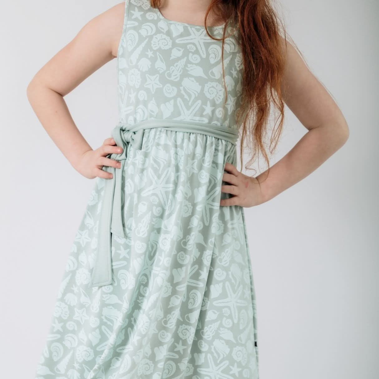 Youth Bamboo Square Neck Midi Dress | Coastal Keepsakes-2