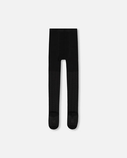 Baby Cable Tights Black-2