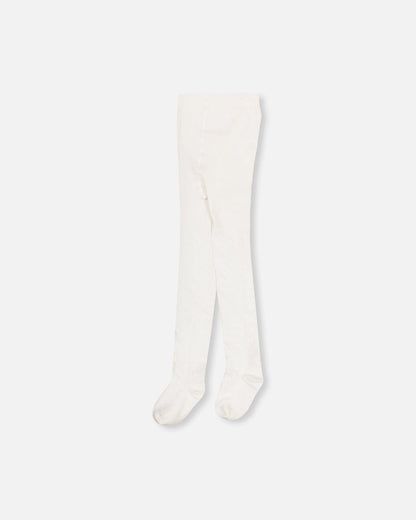 Cable Tights Off White-1
