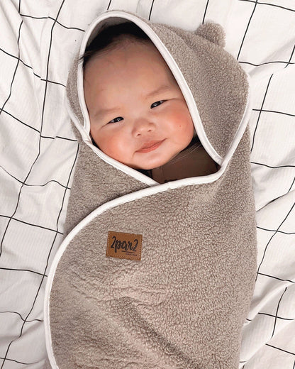 Baby Cocoon Brown Blanket For Car Seat and Stroller-1