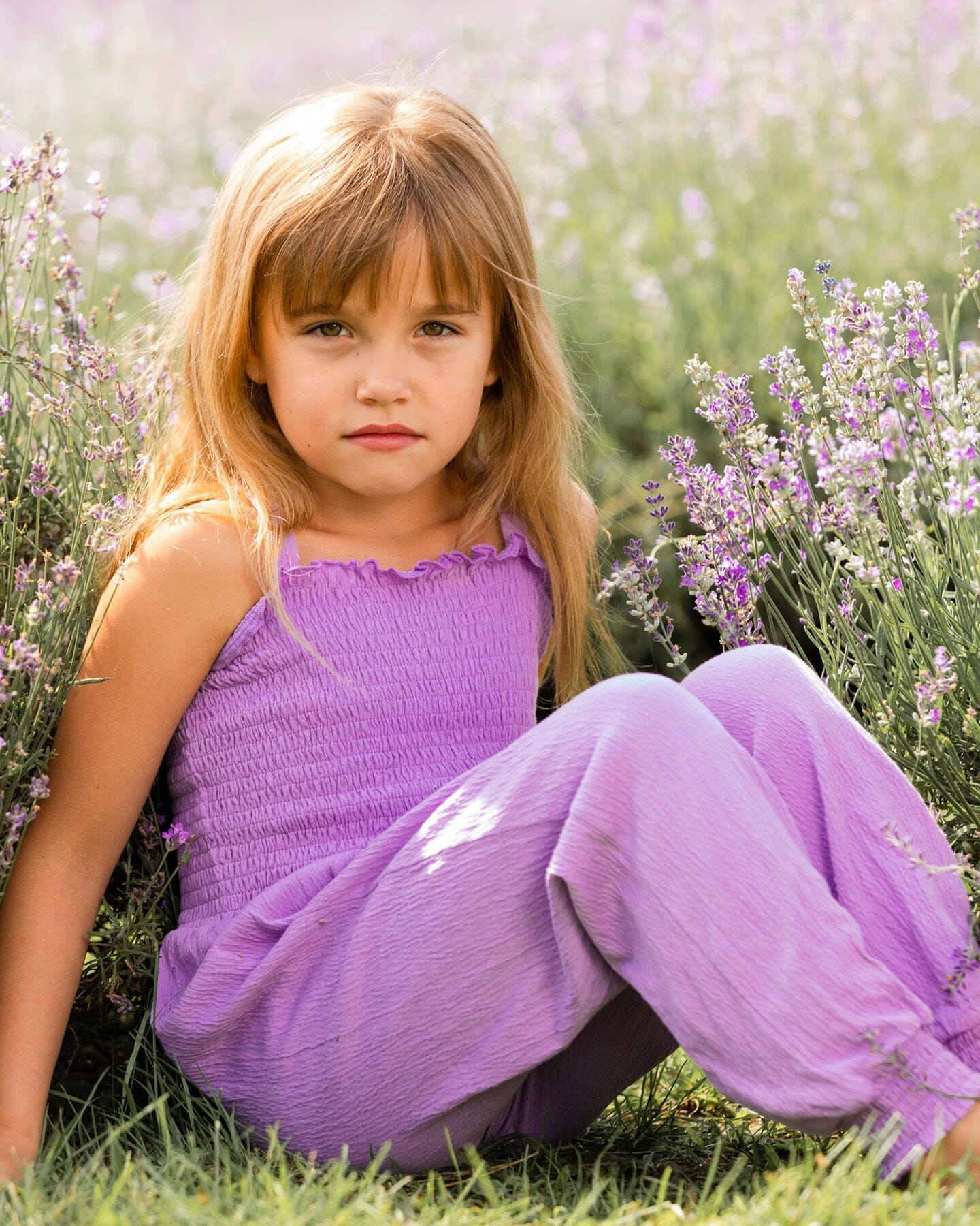 Sleeveless Crinkle Jumpsuit Lavender-1