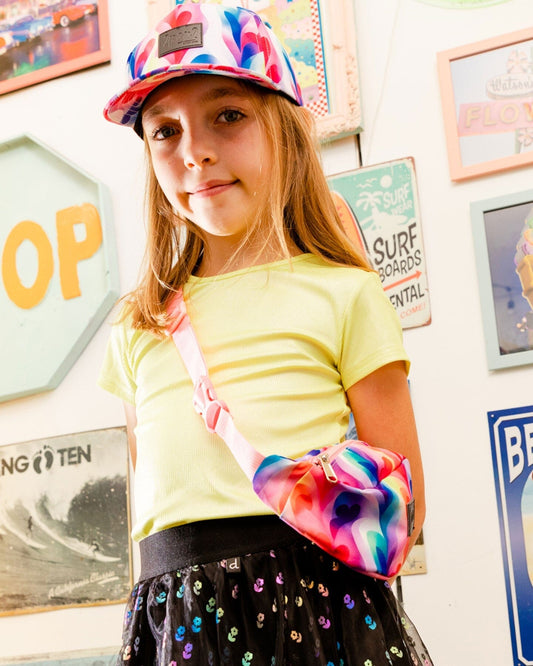 Bright Shiny Rib T-Shirt Lime-1