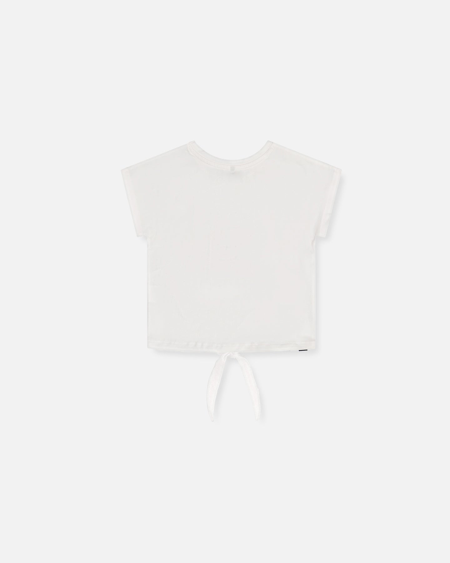 Organic Cotton T-Shirt With Knot White-2
