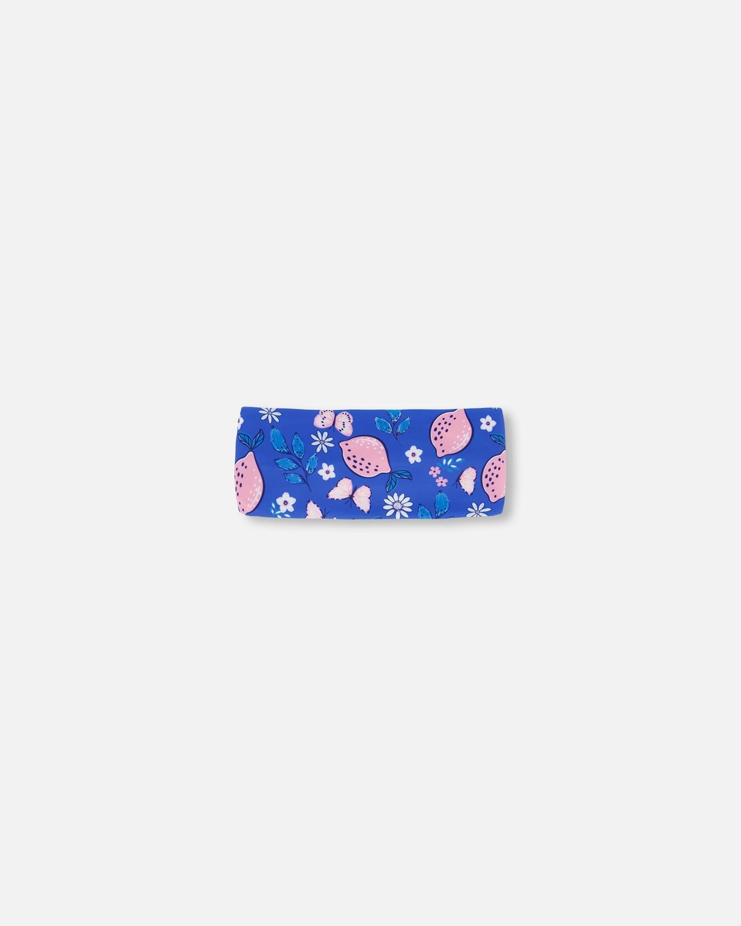 Swimwear Headband Royal Blue Printed Pink Lemon-0