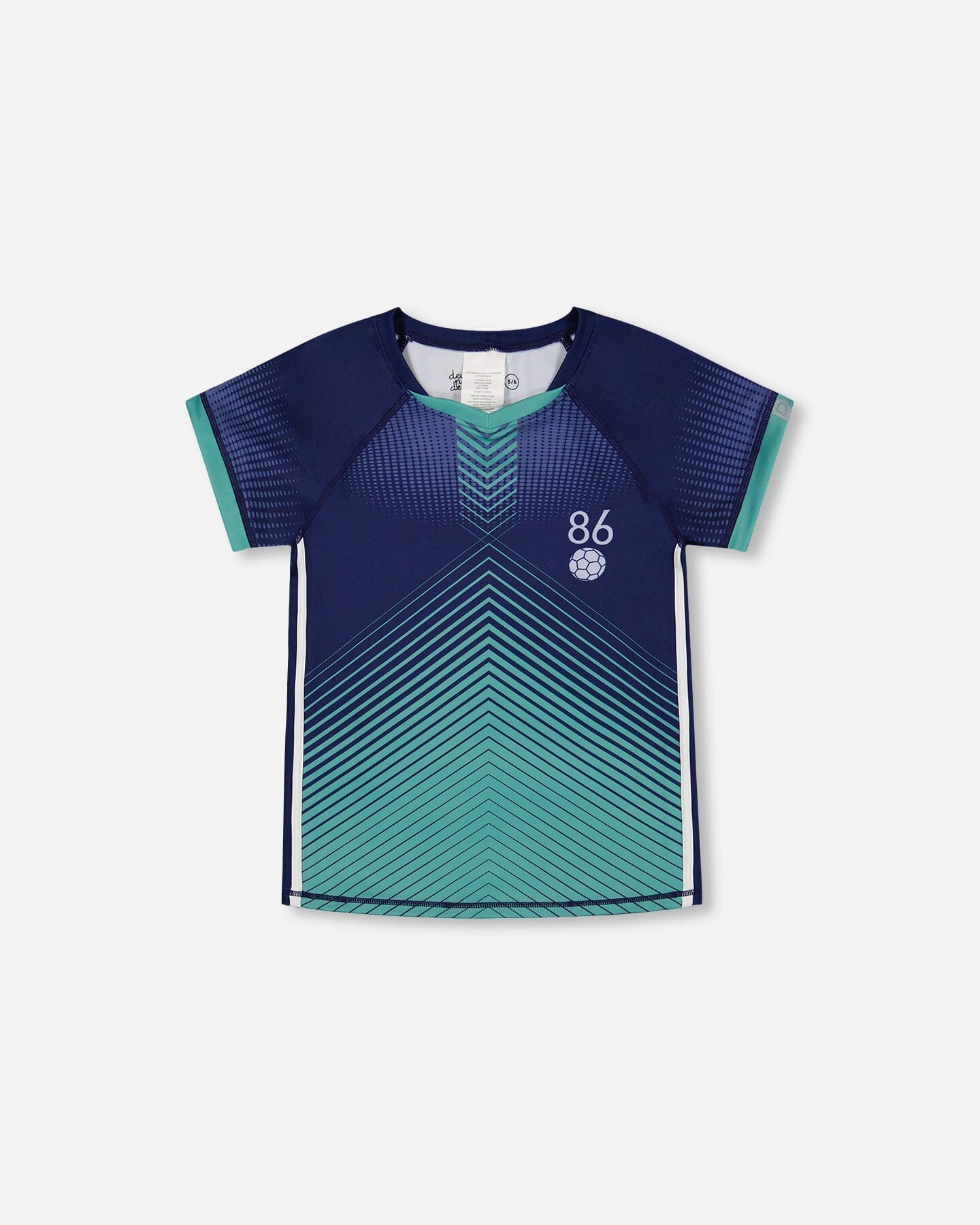 Short Sleeve Athletic Top Blue-0