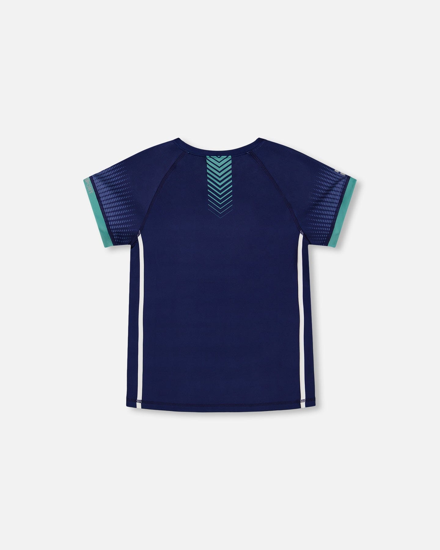 Short Sleeve Athletic Top Blue-3