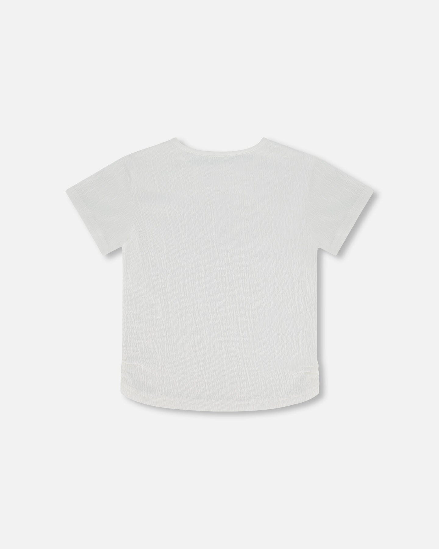 Crinkle Jersey Top Off White-2