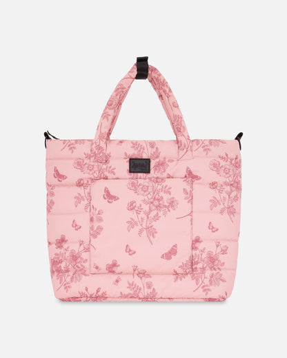 Changing Tote Printed Watercolor Roses-0