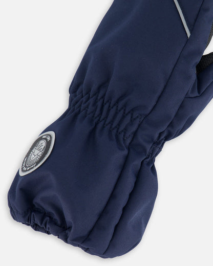 Solid Mittens Navy-2