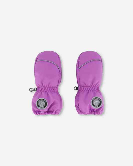 Solid Mittens Purple-0