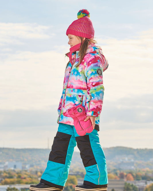 Solid Mittens Fuschia Pink-1