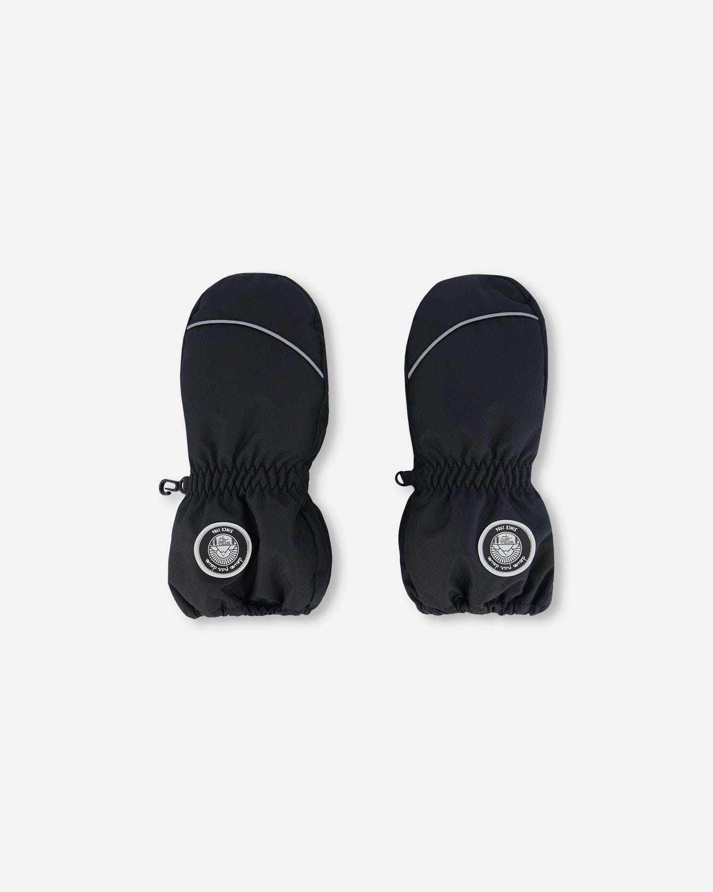 Solid Mittens Black-0