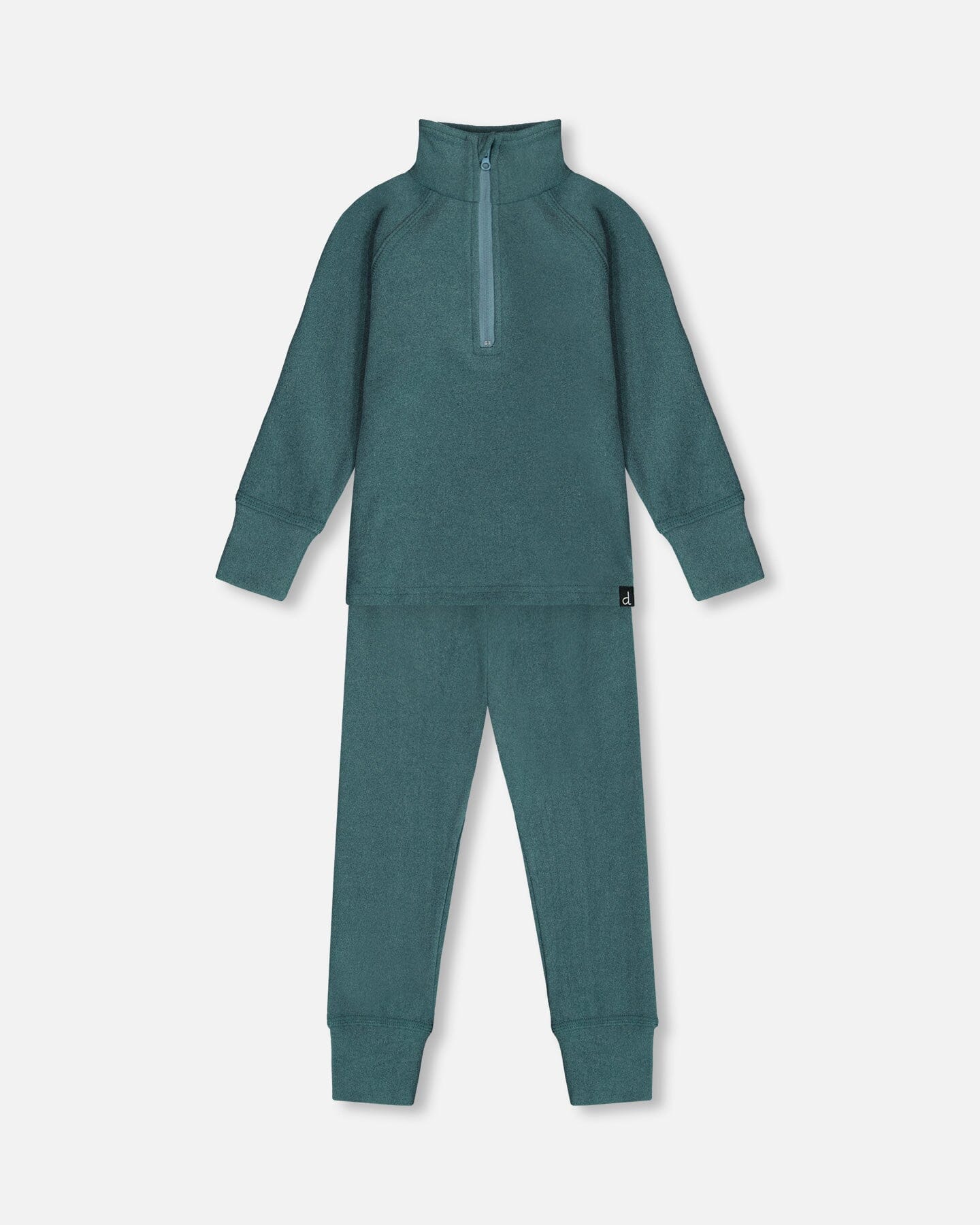 Two Piece Thermal Underwear Set Pine Green-0