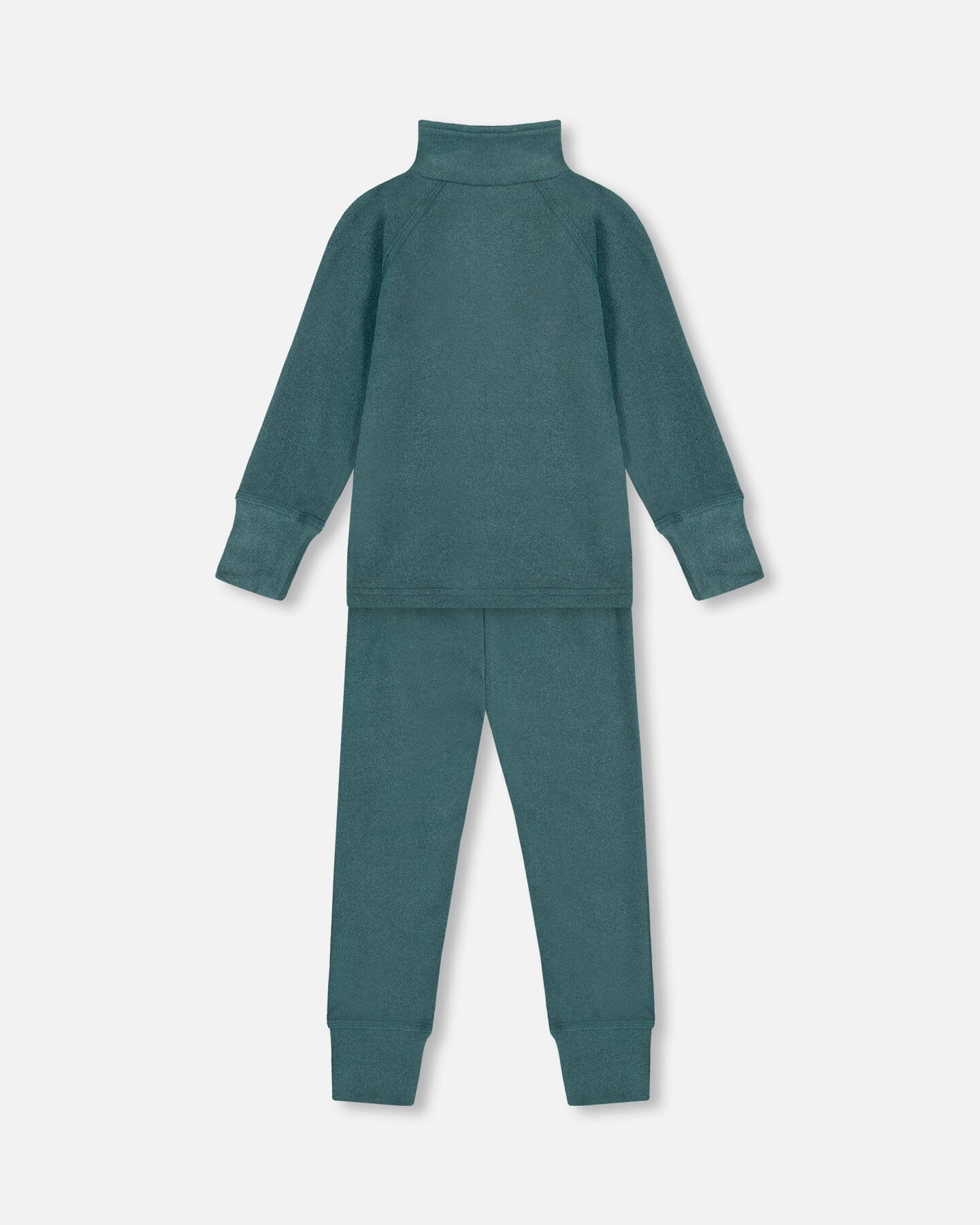 Two Piece Thermal Underwear Set Pine Green-2