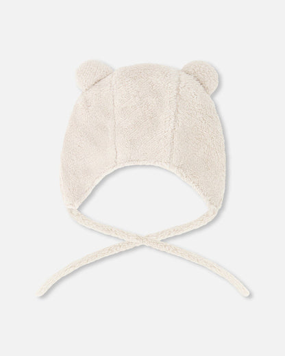 Sherpa Baby Hat Off White-2