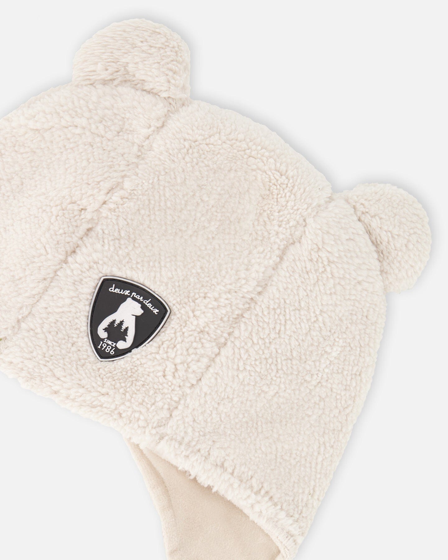 Sherpa Baby Hat Off White-3