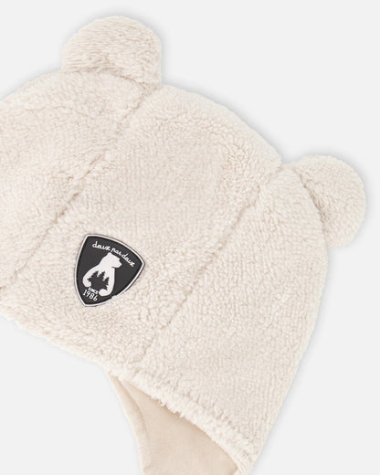 Sherpa Baby Hat Off White-3