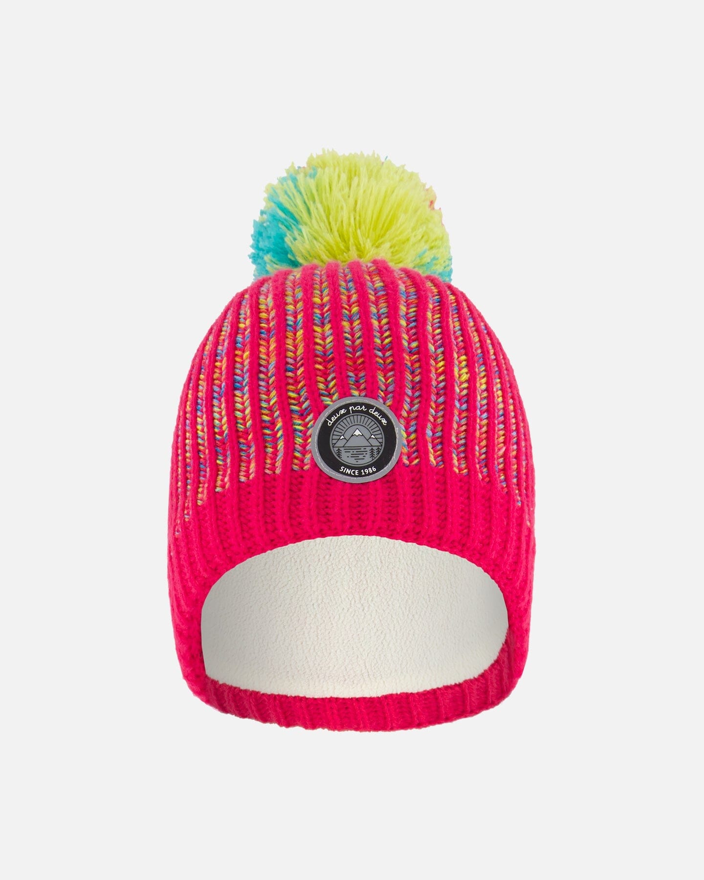 Knit Hat Pink And Multicolor-0