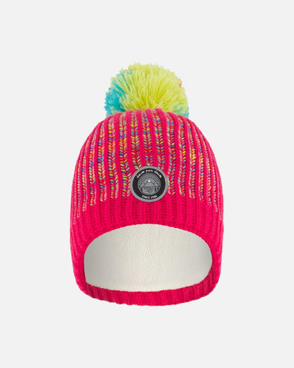 Knit Hat Pink And Multicolor-0