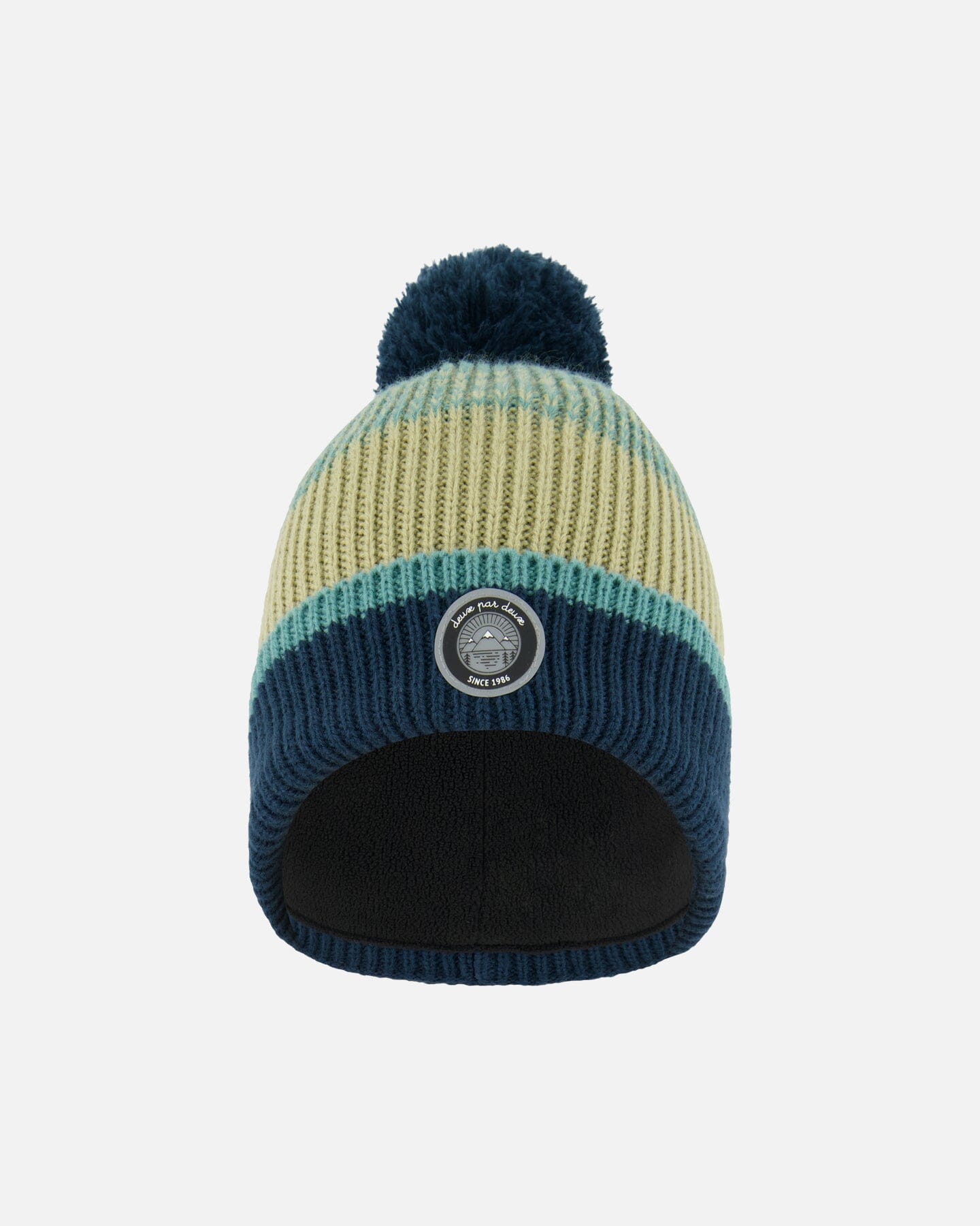 Knit Hat Blue, Green And Gray-0
