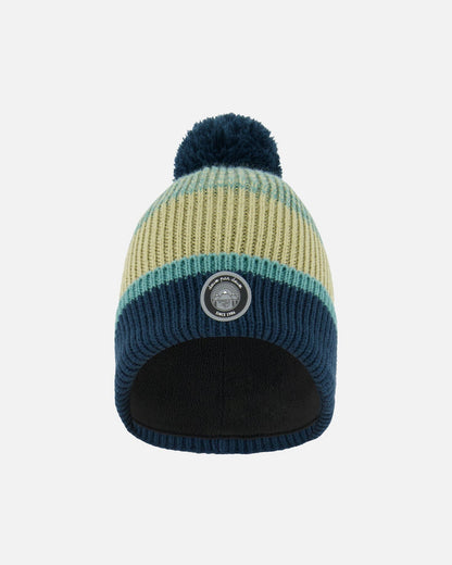 Knit Hat Blue, Green And Gray-0