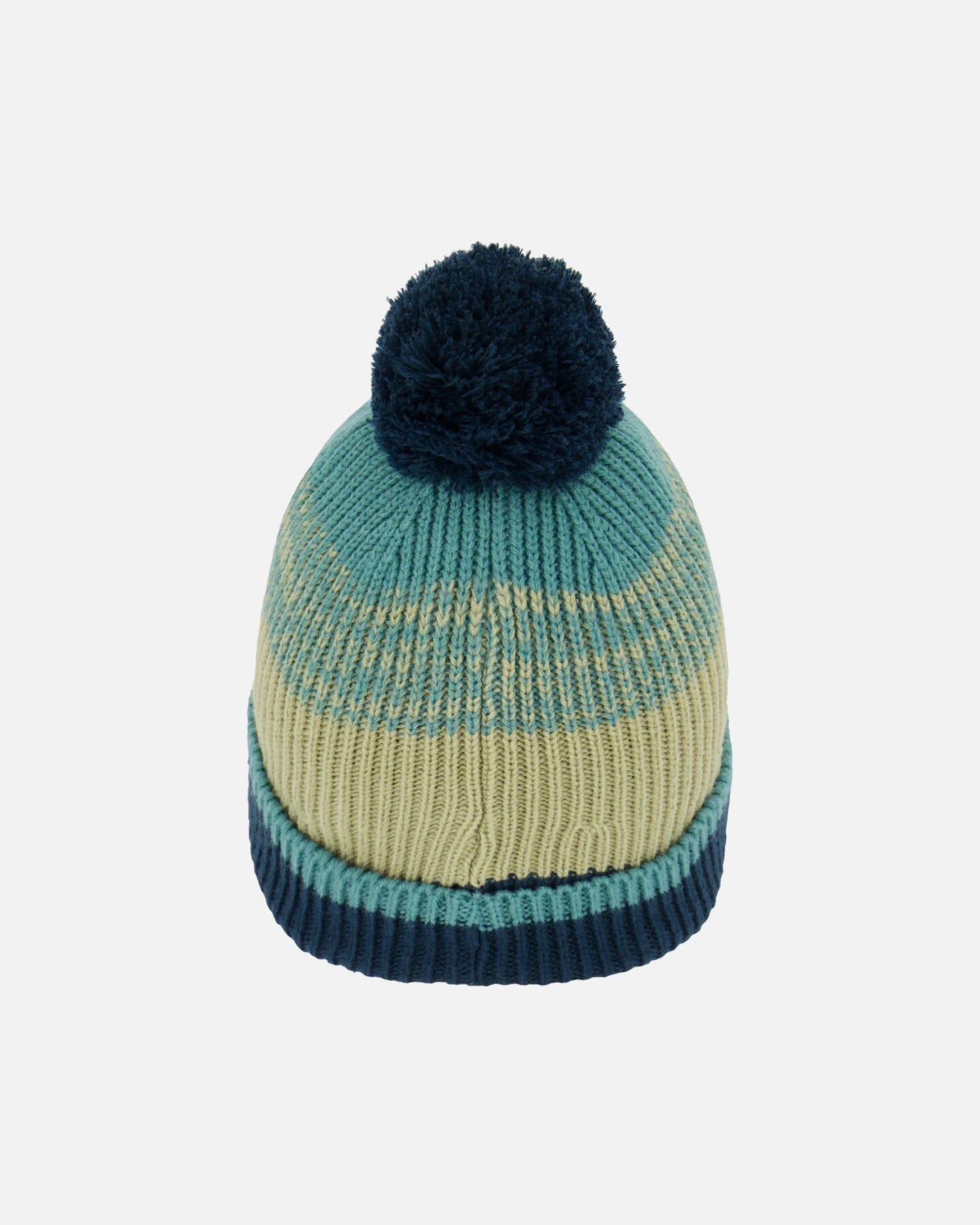 Knit Hat Blue, Green And Gray-1