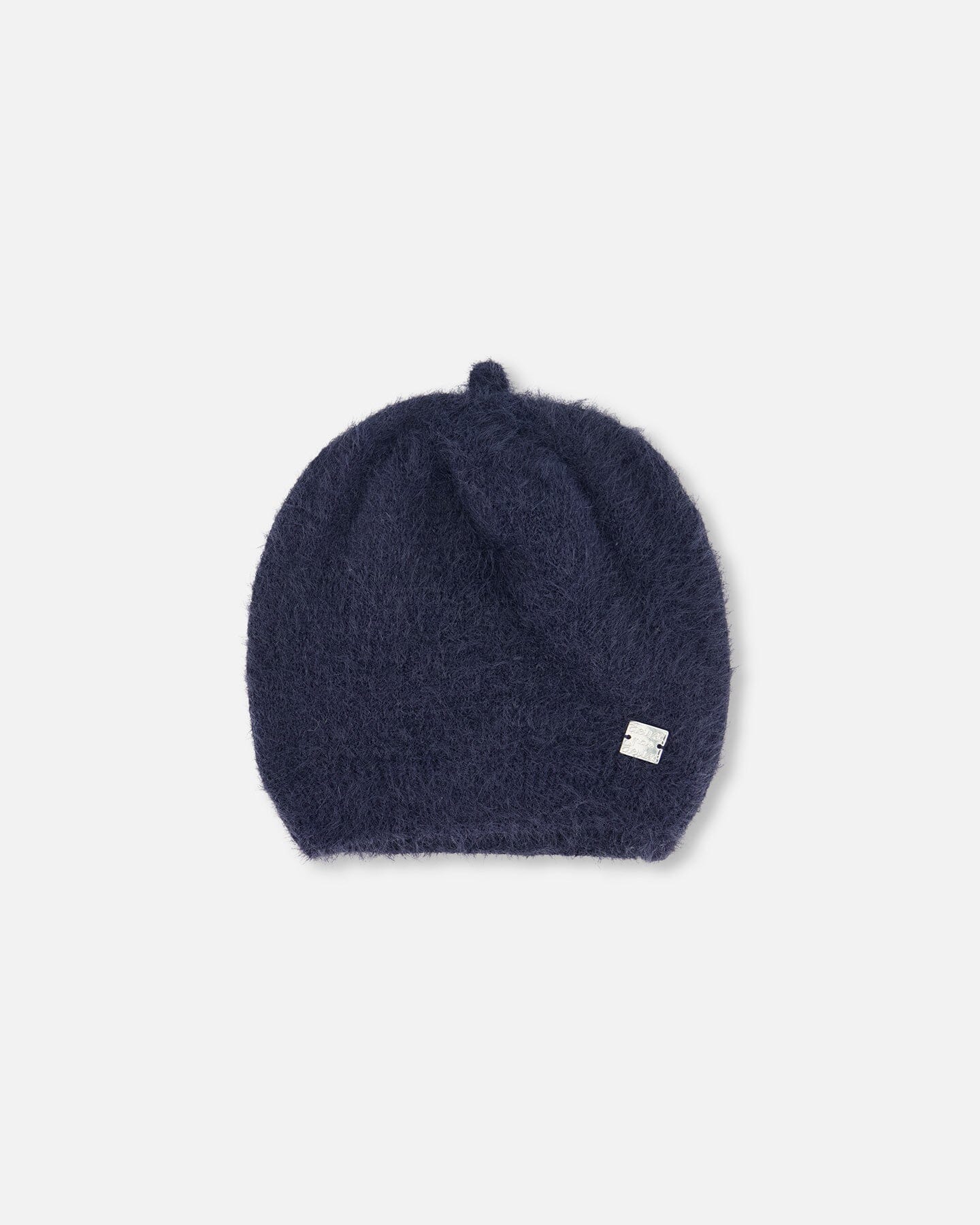 Hairy Knit Beret Navy-0