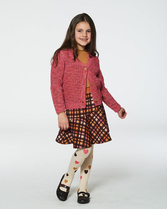 Knit Cardigan Magenta-1