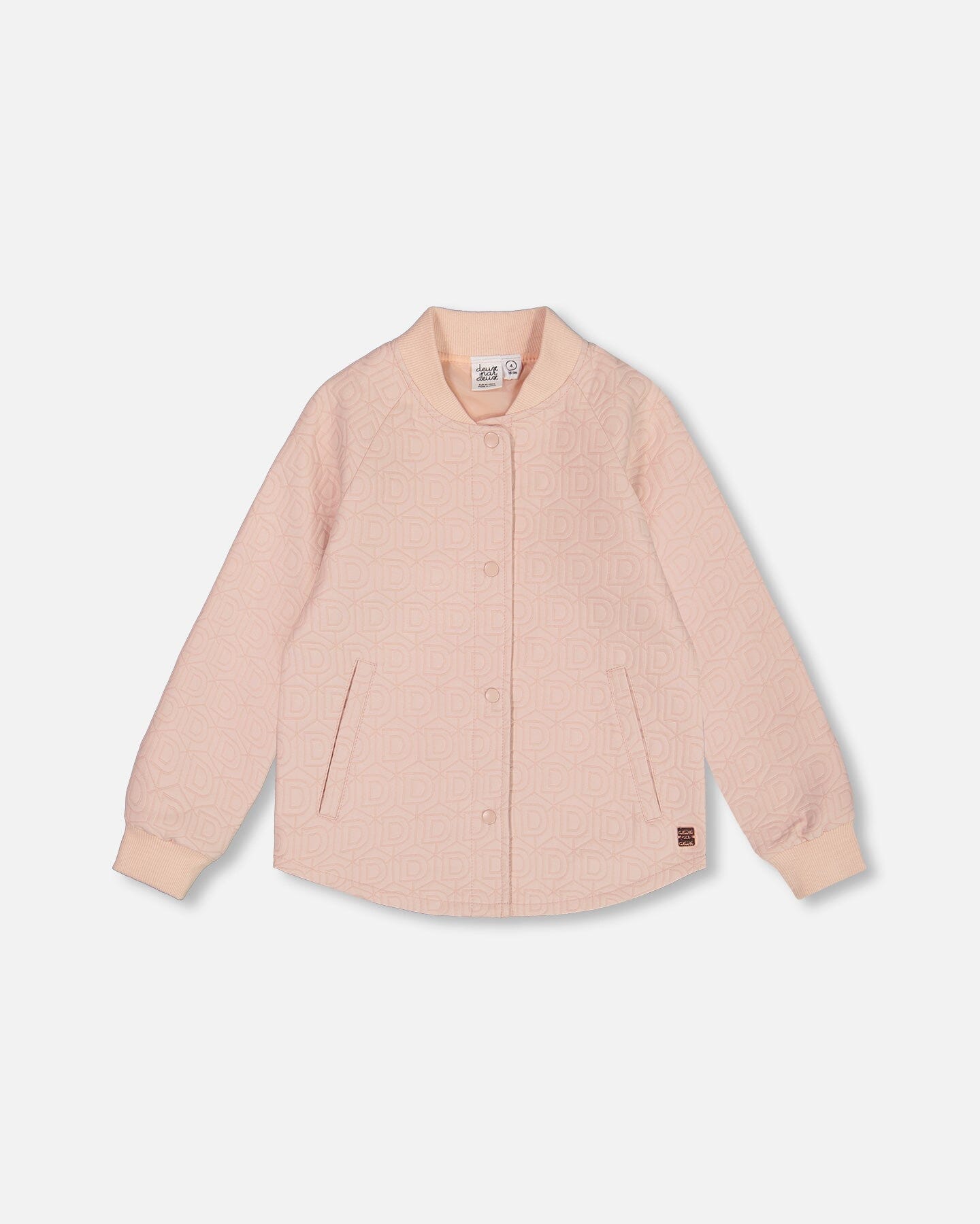 Quilted Long Sleeve Overshirt Light Pink-0