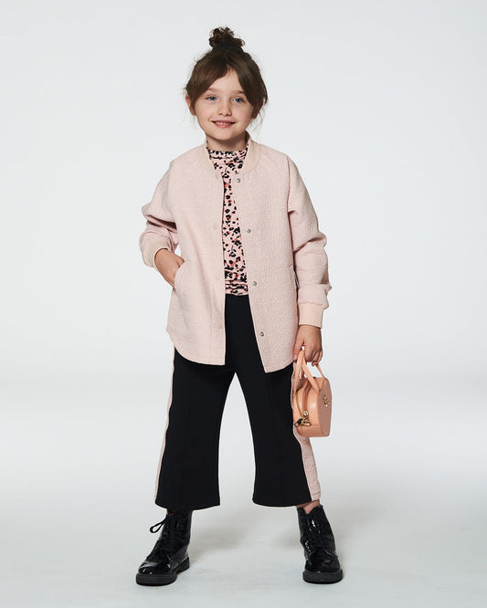Quilted Long Sleeve Overshirt Light Pink-1