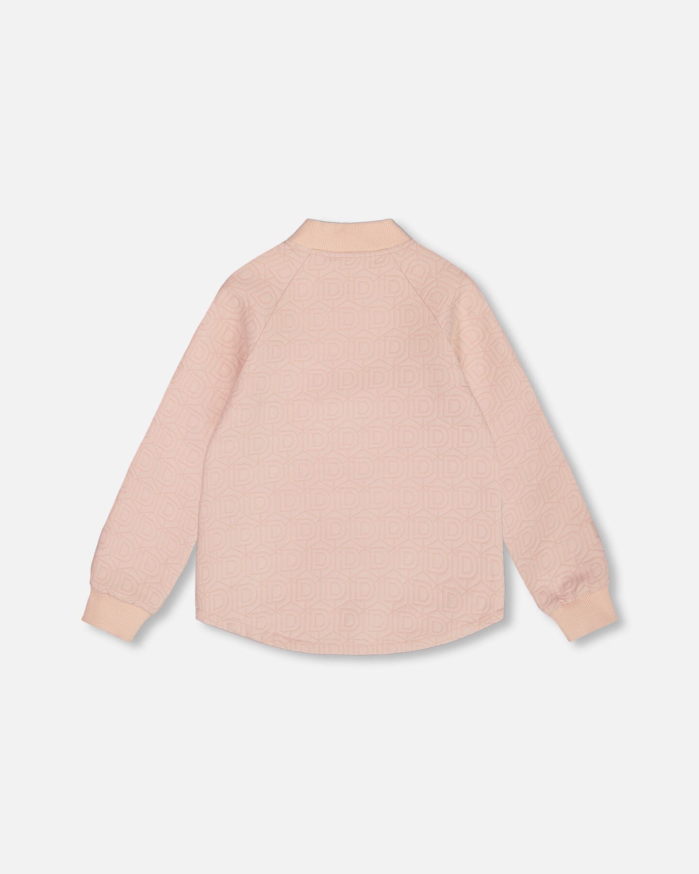 Quilted Long Sleeve Overshirt Light Pink-3