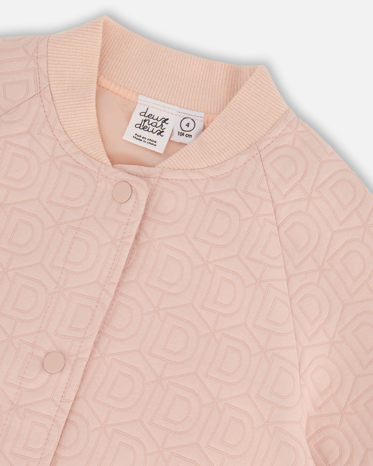 Quilted Long Sleeve Overshirt Light Pink-4