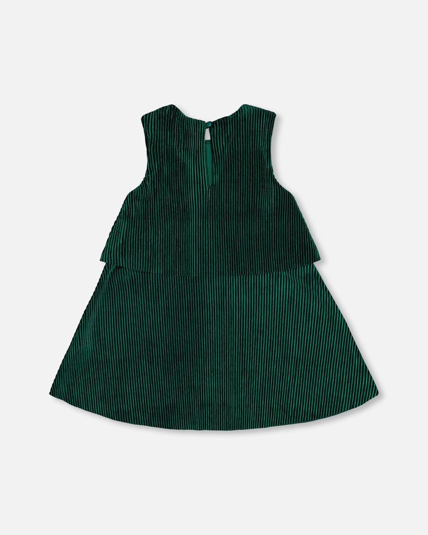 Sleeveless Dress With Eyelet Collar Forest Green-2