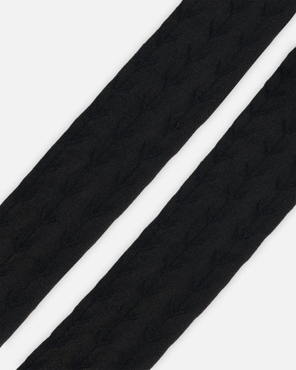 Tonal Jacquard Tights Black-3
