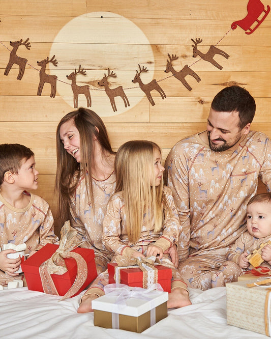 Adult Women Two Piece Family Christmas Pajama Set-1