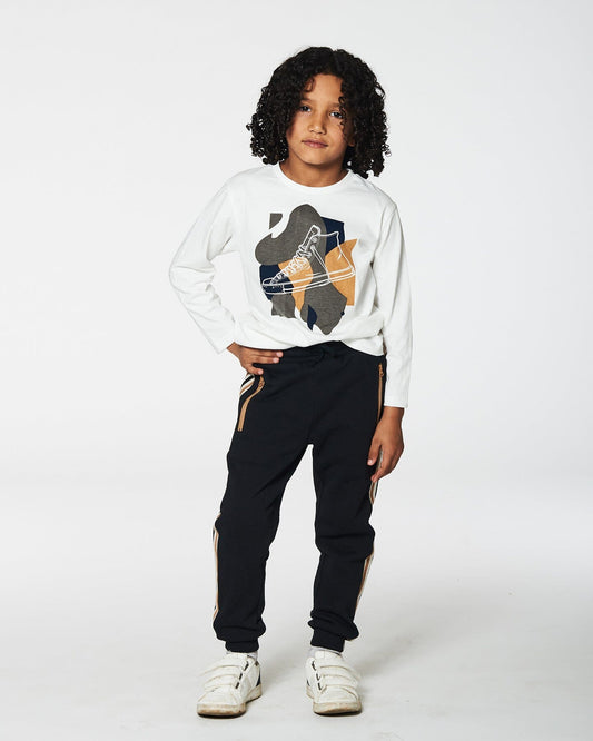Long Sleeve T-Shirt With Print Off White-1