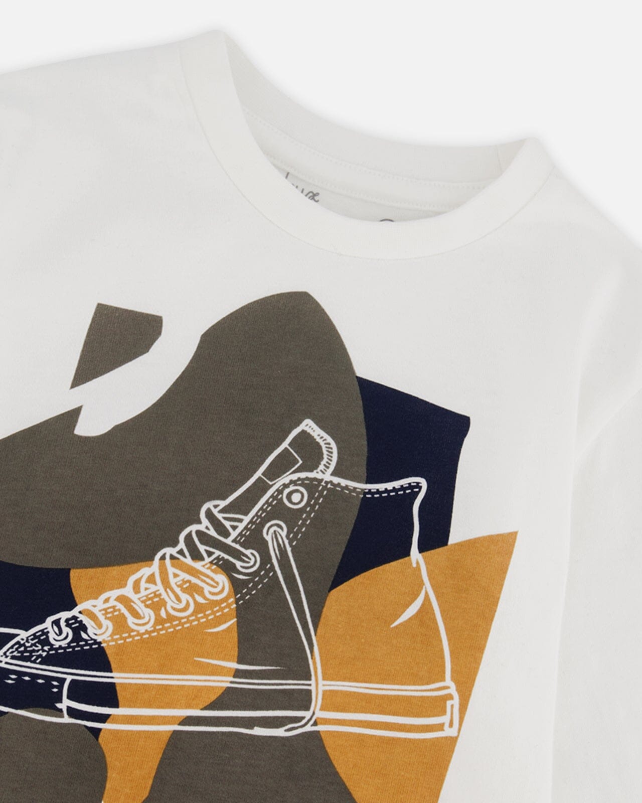 Long Sleeve T-Shirt With Print Off White-3