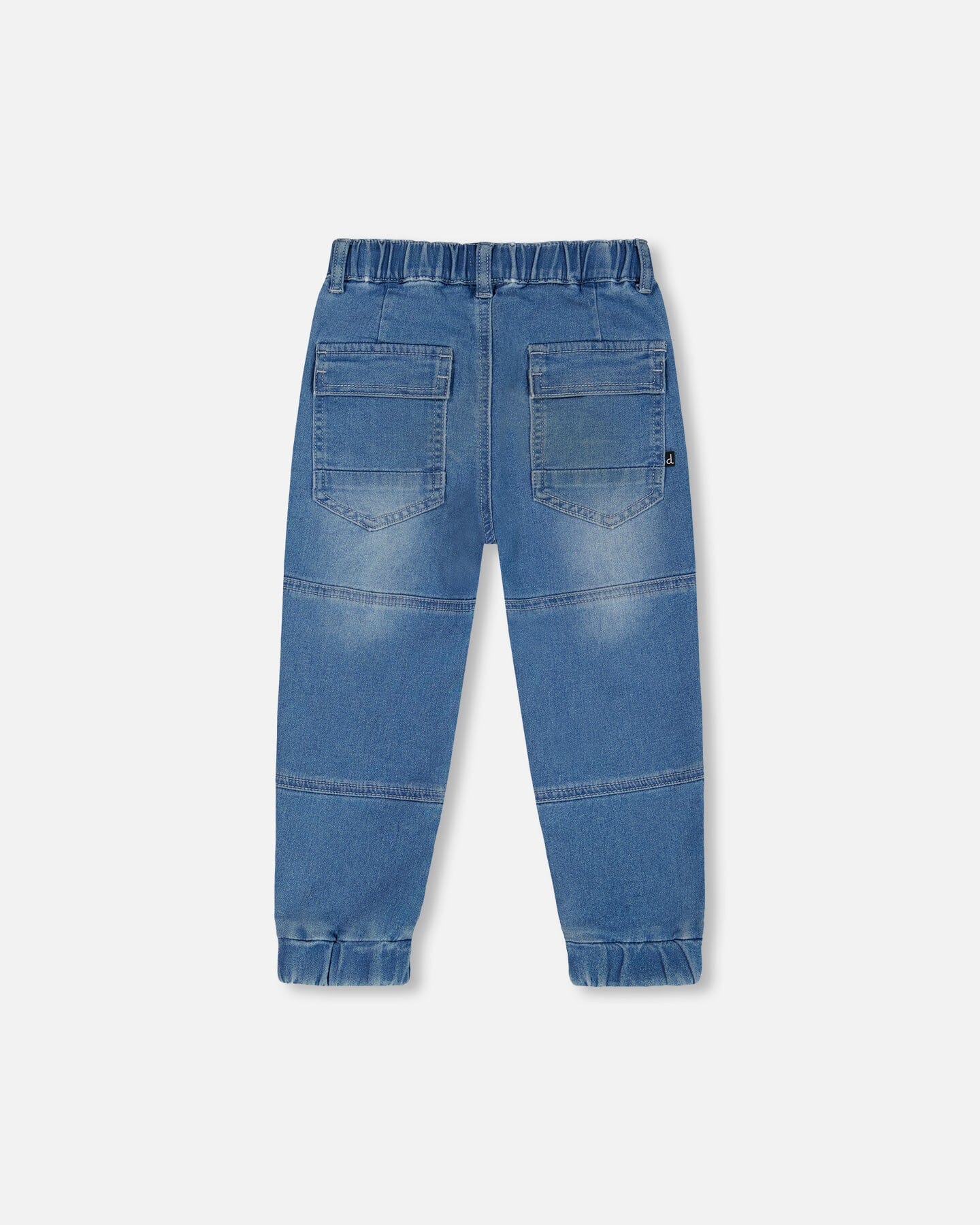 French Terry Jogger Pants Light Blue Denim-3
