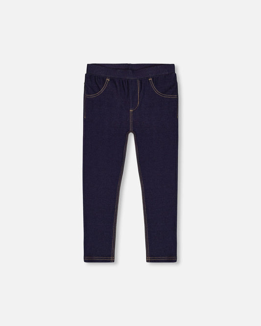 Dark Blue Denim Jeggings-0