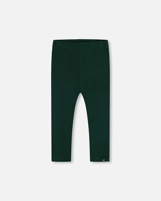 Rib Leggings Dark Emerald-0