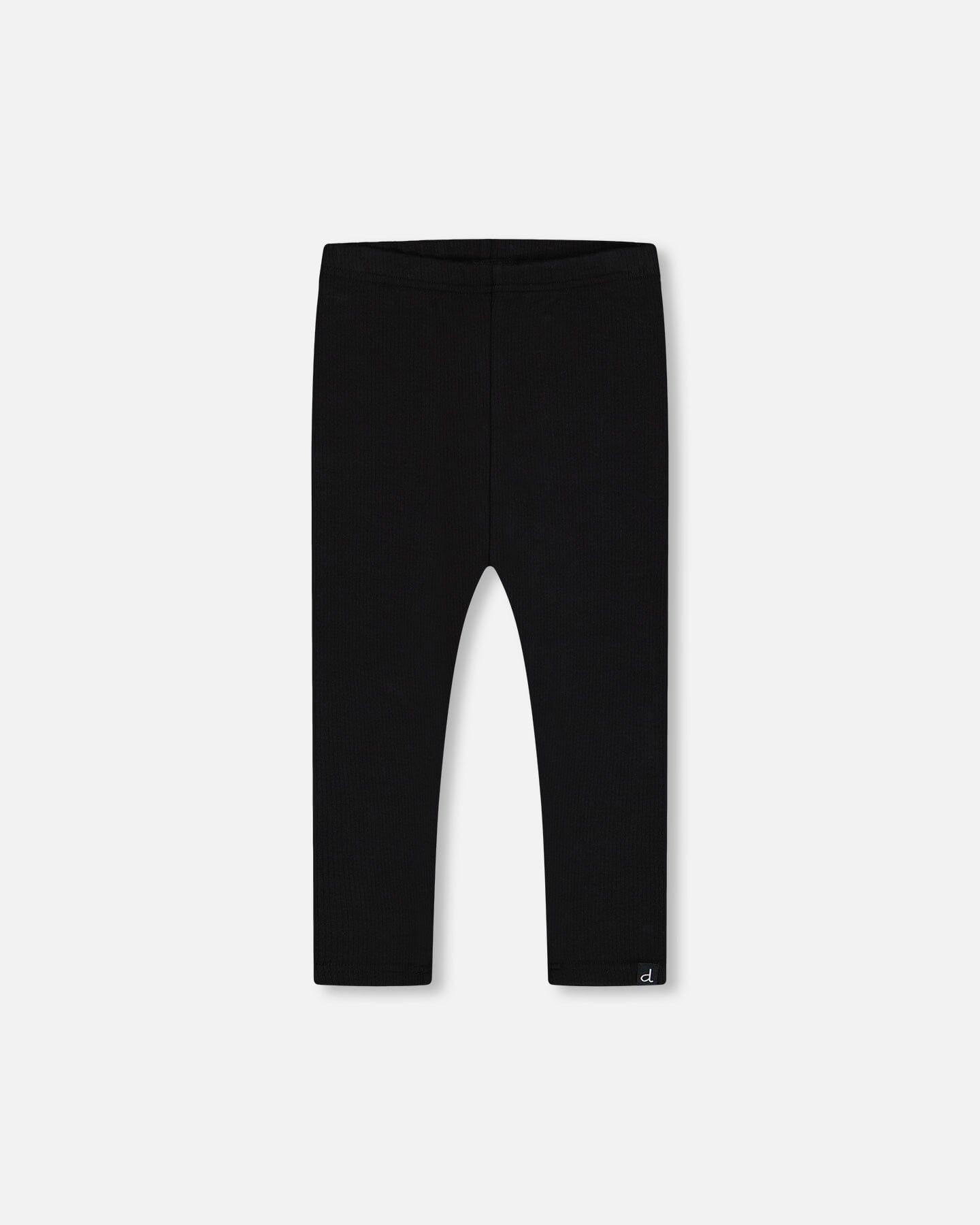 Rib Leggings Black-0